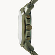  Shop Authentic Fossil Grant Chronograph Olive Green Dial Green Steel Strap Watch for Men - FS5375 - Luxxuri