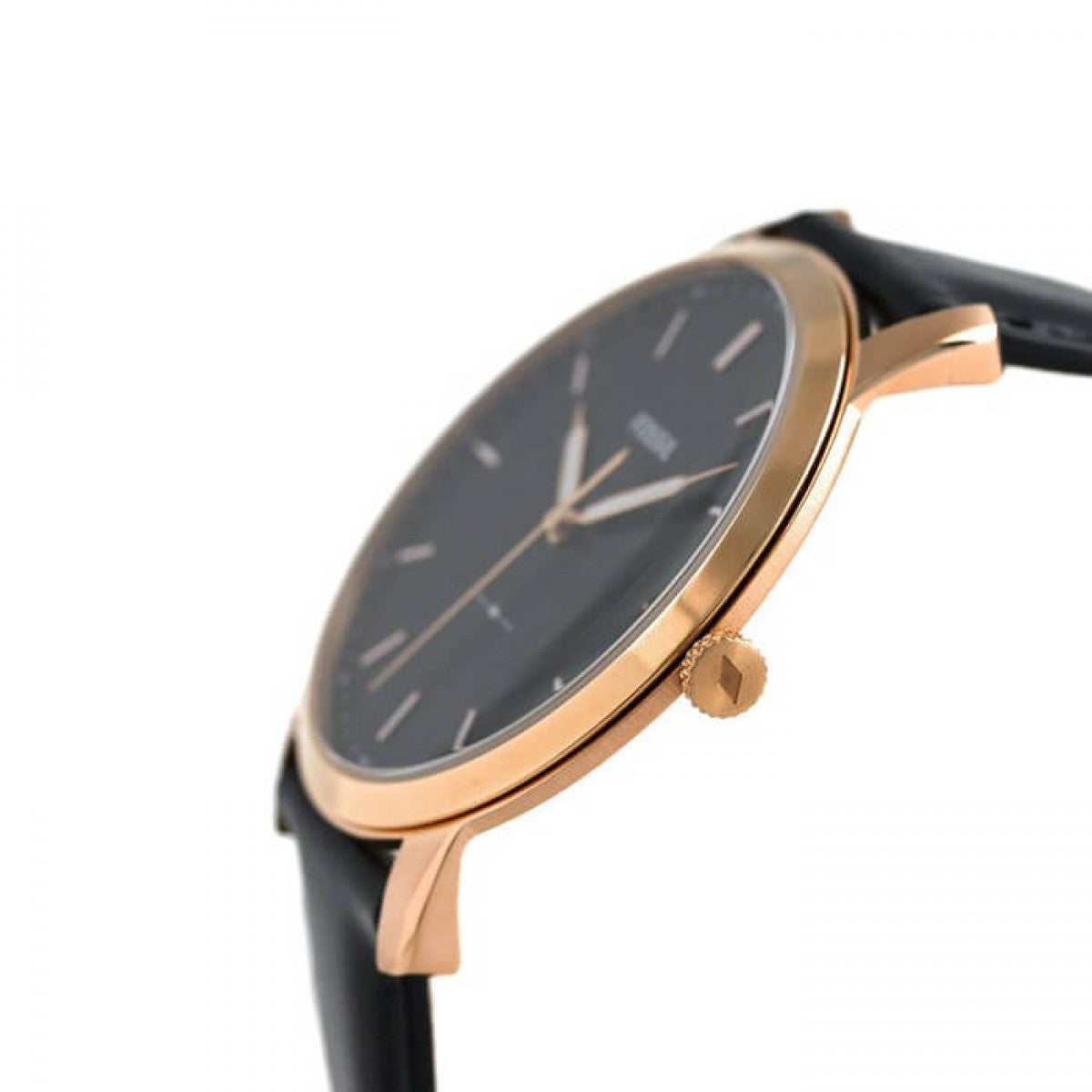  Shop Authentic Fossil The Minimalist Black Dial Black Leather Strap Watch for Men - FS5376 - Luxxuri