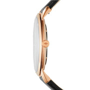  Shop Authentic Fossil The Minimalist Black Dial Black Leather Strap Watch for Men - FS5376 - Luxxuri