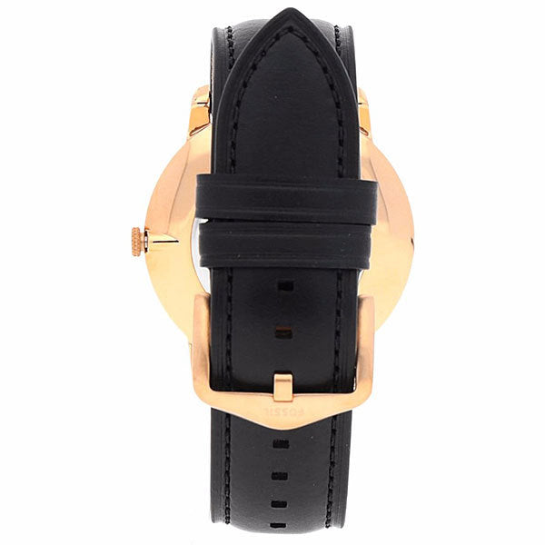  Shop Authentic Fossil The Minimalist Black Dial Black Leather Strap Watch for Men - FS5376 - Luxxuri