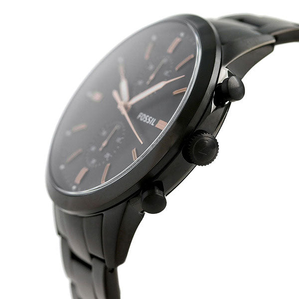  Shop Authentic Fossil Townsman Chronograph Black Dial Black Steel Strap Watch for Men - FS5379 - Luxxuri
