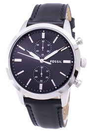  Shop Authentic Fossil Townsman Multifunction Black Dial Black Leather Strap Watch for Men - FS5396 - Luxxuri