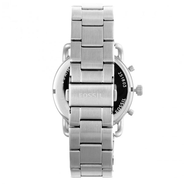  Shop Authentic Fossil The Commuter Black Dial Silver Steel Strap Watch for Men - FS5399 - Luxxuri