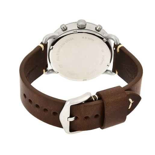  Shop Authentic Fossil The Commuter White Dial Brown Leather Strap Watch for Men - FS5402 - Luxxuri