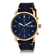  Shop Authentic Fossil The Commuter Blue Dial Blue Leather Strap Watch for Men - FS5404 - Luxxuri
