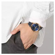 Shop Authentic Fossil The Commuter Blue Dial Blue Leather Strap Watch for Men - FS5404 - Luxxuri