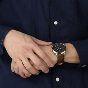  Shop Authentic Fossil Neutra Chronograph Black Dial Brown Leather Strap Watch for Men - FS5408 - Luxxuri