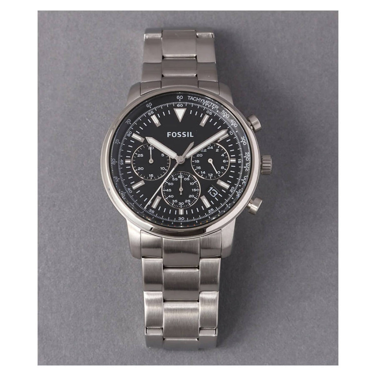 Shop Authentic Fossil Goodwin Chronograph Black Dial Silver Steel Strap Watch for Men - FS5412 - Luxxuri