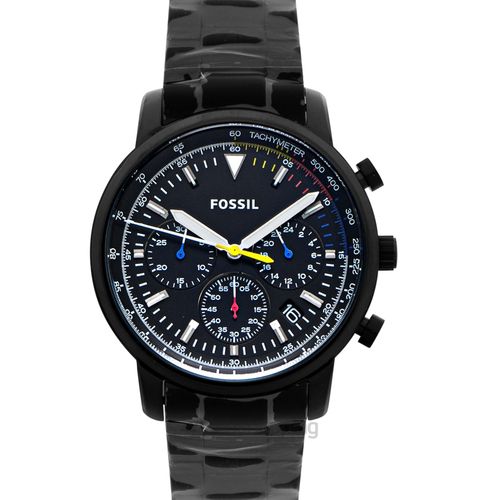  Shop Authentic Fossil Goodwin Chronograph Black Dial Black Steel Strap Watch for Men - FS5413 - Luxxuri