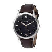  Shop Authentic Fossil The Minimalist 3H Black Dial Brown Leather Strap Watch for Men - FS5464 - Luxxuri