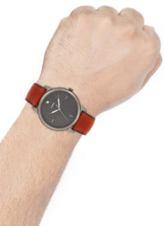  Shop Authentic Fossil The Minimalist 3H Grey Dial Brown Leather Strap Watch for Men - FS5479 - Luxxuri