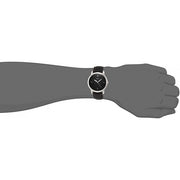  Shop Authentic Fossil The Minimalist Carbon Series Black Dial Black Leather Strap Watch for Men - FS5497 - Luxxuri