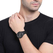  Shop Authentic Fossil Neutra Chronograph Black Dial Black Leather Strap Watch for Men - FS5503 - Luxxuri