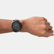  Shop Authentic Fossil Neutra Chronograph Black Dial Black Leather Strap Watch for Men - FS5503 - Luxxuri
