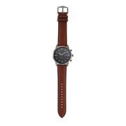  Shop Authentic Fossil Townsman Chronograph Gray Dial Brown Leather Strap Watch for Men - FS5522 - Luxxuri