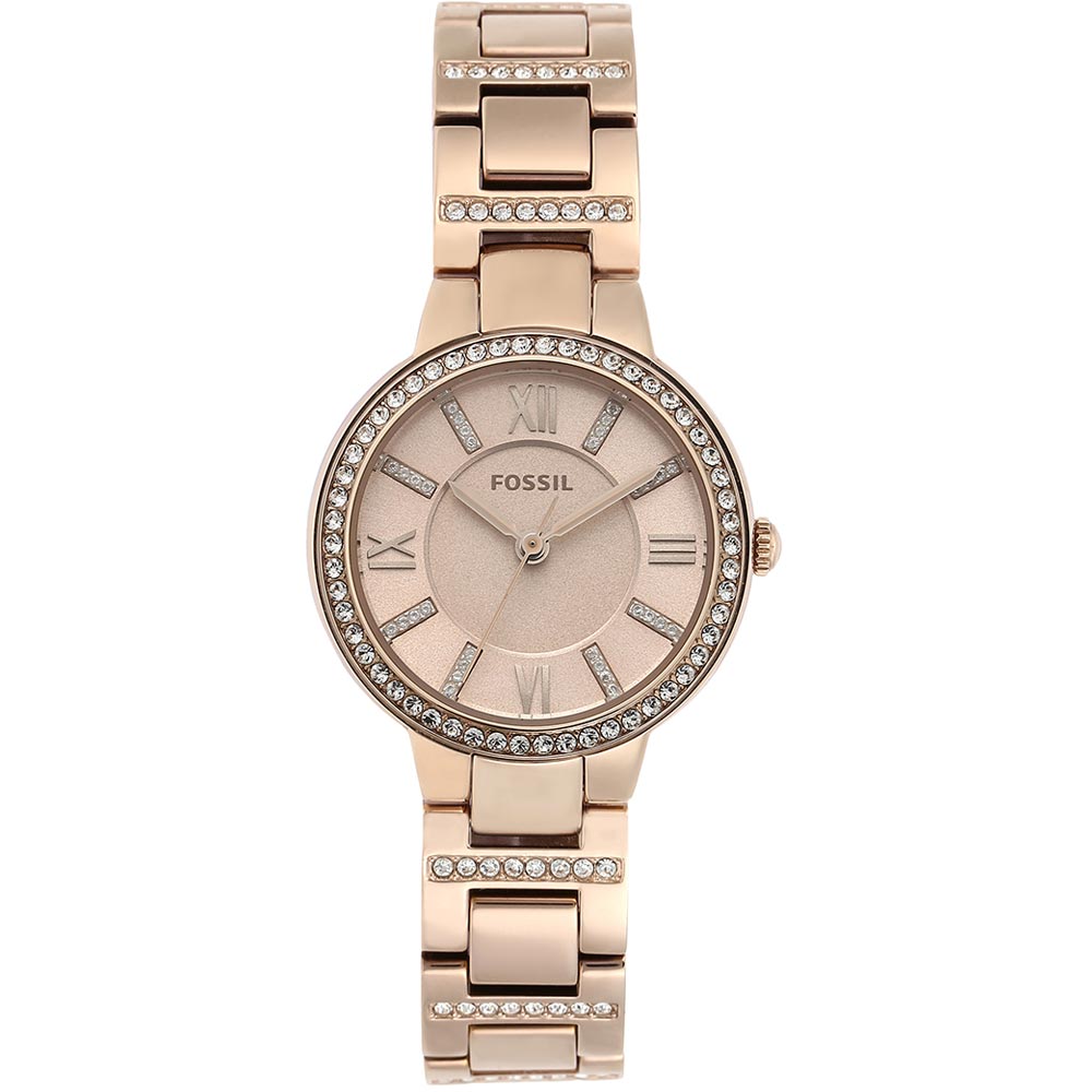  Shop Authentic Fossil Virginia Pink Dial Pink Steel Strap Watch for Women - ES4482 - Luxxuri