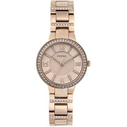  Shop Authentic Fossil Virginia Pink Dial Pink Steel Strap Watch for Women - ES4482 - Luxxuri