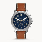  Shop Authentic Fossil Bowman Chronograph Blue Dial Brown Leather Strap Watch for Men - FS5602 - Luxxuri