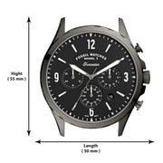  Shop Authentic Fossil Forrester Chronograph Black Dial Grey Steel Strap Watch for Men - FS5606 - Luxxuri