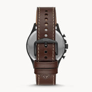  Shop Authentic Fossil Dillinger Chronograph White Dial Brown Leather Strap Watch for Men - FS5674 - Luxxuri
