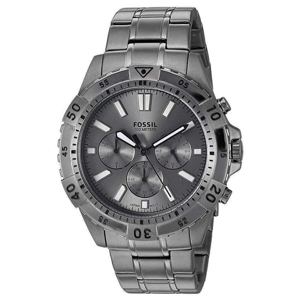  Shop Authentic Fossil Garrett Chronograph Grey Dial Grey Steel Strap Watch for Men - FS5621 - Luxxuri
