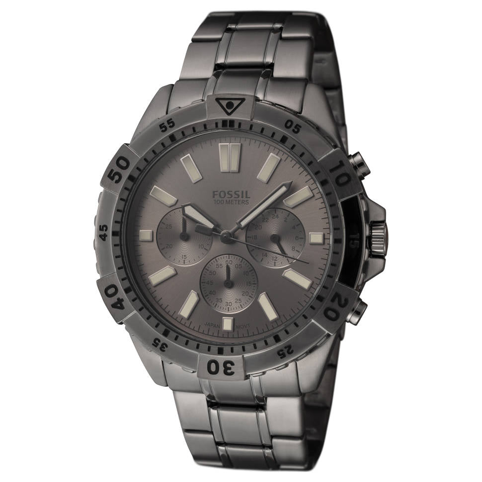  Shop Authentic Fossil Garrett Chronograph Grey Dial Grey Steel Strap Watch for Men - FS5621 - Luxxuri