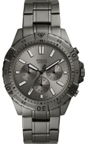  Shop Authentic Fossil Garrett Chronograph Grey Dial Grey Steel Strap Watch for Men - FS5621 - Luxxuri