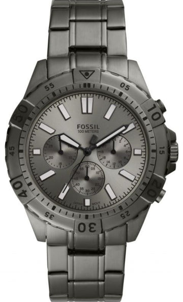  Shop Authentic Fossil Garrett Chronograph Grey Dial Grey Steel Strap Watch for Men - FS5621 - Luxxuri