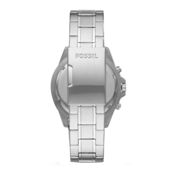  Shop Authentic Fossil Garrett Chronograph Blue Dial Silver Steel Strap Watch for Men - FS5623 - Luxxuri
