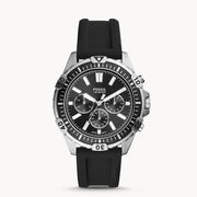  Shop Authentic Fossil Bannon Multifunction Black Dial Black Silicone Strap Watch for Men - BQ2494 - Luxxuri