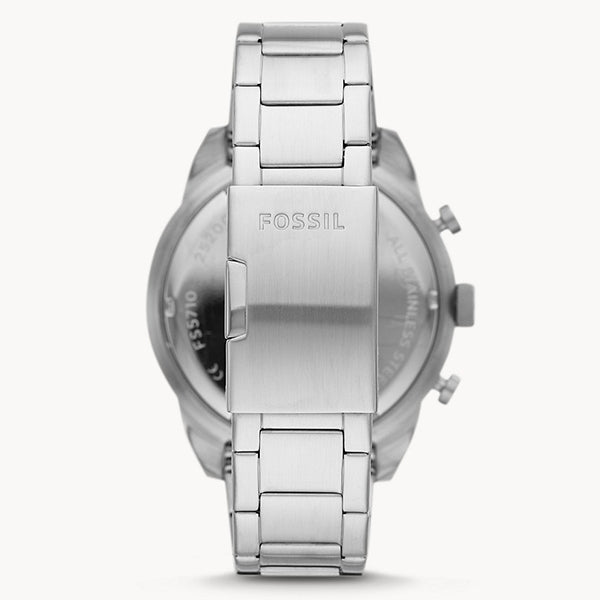  Shop Authentic Fossil Bronson Chronograph Black Dial Silver Steel Strap Watch for Men - FS5710 - Luxxuri