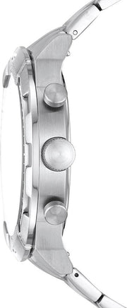  Shop Authentic Fossil Bronson Chronograph Black Dial Silver Steel Strap Watch for Men - FS5710 - Luxxuri