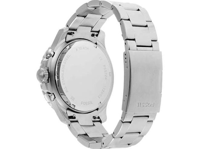  Shop Authentic Fossil FB-03 Chronograph Blue Dial Silver Steel Strap Watch for Men - FS5724 - Luxxuri