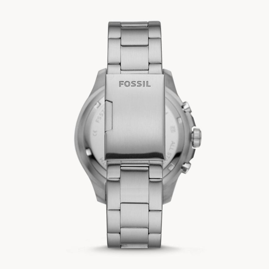  Shop Authentic Fossil FB-03 Chronograph Blue Dial Silver Steel Strap Watch for Men - FS5724 - Luxxuri