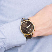  Shop Authentic Fossil Neutra Chronograph Brown Dial Brown Leather Strap Watch for Men - FS5763 - Luxxuri