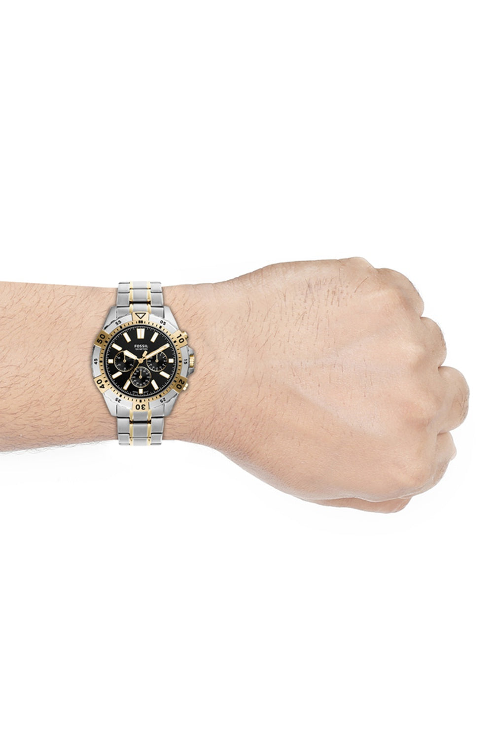  Shop Authentic Fossil Garrett Analog Black Dial Two Tone Steel Strap Watch for Men - FS5771 - Luxxuri
