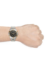  Shop Authentic Fossil Garrett Analog Black Dial Two Tone Steel Strap Watch for Men - FS5771 - Luxxuri