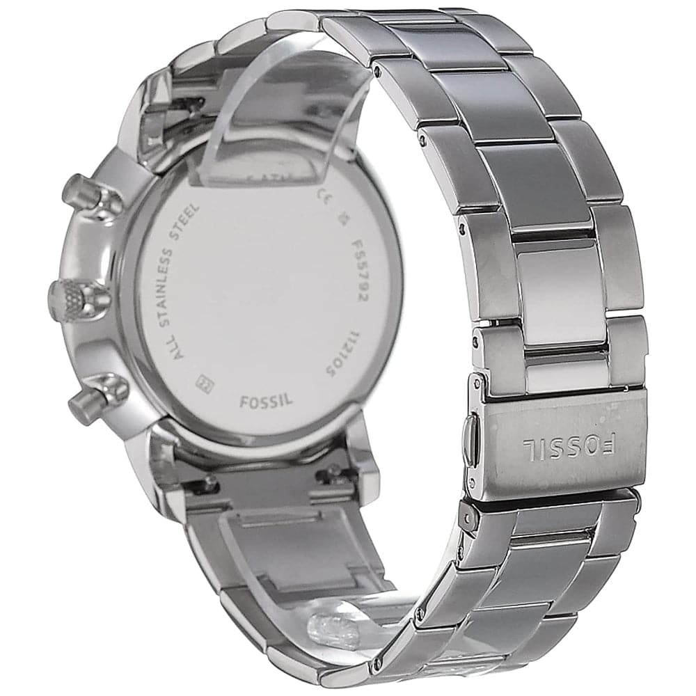  Shop Authentic Fossil Neutra Chronograph Blue Dial Silver Steel Strap Watch for Men - FS5792 - Luxxuri