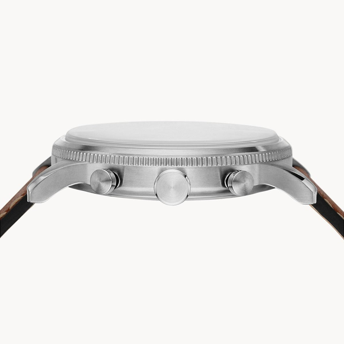  Shop Authentic Fossil Retro Pilot Chronograph Silver Dial Brown Leather Strap Watch for Men - FS5809 - Luxxuri
