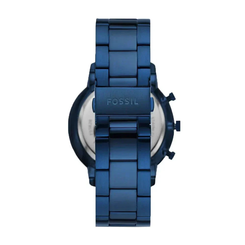  Shop Authentic Fossil Neutra Chronograph Blue Dial Blue Steel Strap Watch for Men - FS5826 - Luxxuri