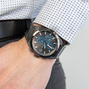  Shop Authentic Fossil Everett Chronograph Grey Dial Grey Steel Strap Watch for Men - FS5830 - Luxxuri