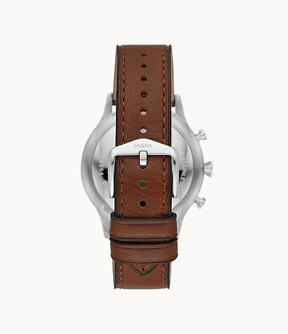  Shop Authentic Fossil Retro Pilot Chronograph Blue Dial Brown Leather Strap Watch for Men - FS5832 - Luxxuri