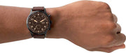  Shop Authentic Fossil Retro Pilot Chronograph Brown Dial Brown Leather Strap Watch for Men - FS5833 - Luxxuri