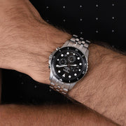  Shop Authentic Fossil FB-01 Chronograph Black Dial Silver Steel Strap Watch for Men - FS5837 - Luxxuri