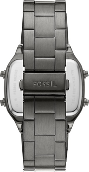  Shop Authentic Fossil Retro Digital Black Dial Black Steel Strap Watch for Men - FS5846 - Luxxuri