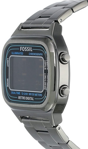  Shop Authentic Fossil Retro Digital Black Dial Black Steel Strap Watch for Men - FS5846 - Luxxuri