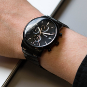  Shop Authentic Fossil Townsman Chronograph Black Dial Black Steel Strap Watch for Men - FS5379 - Luxxuri