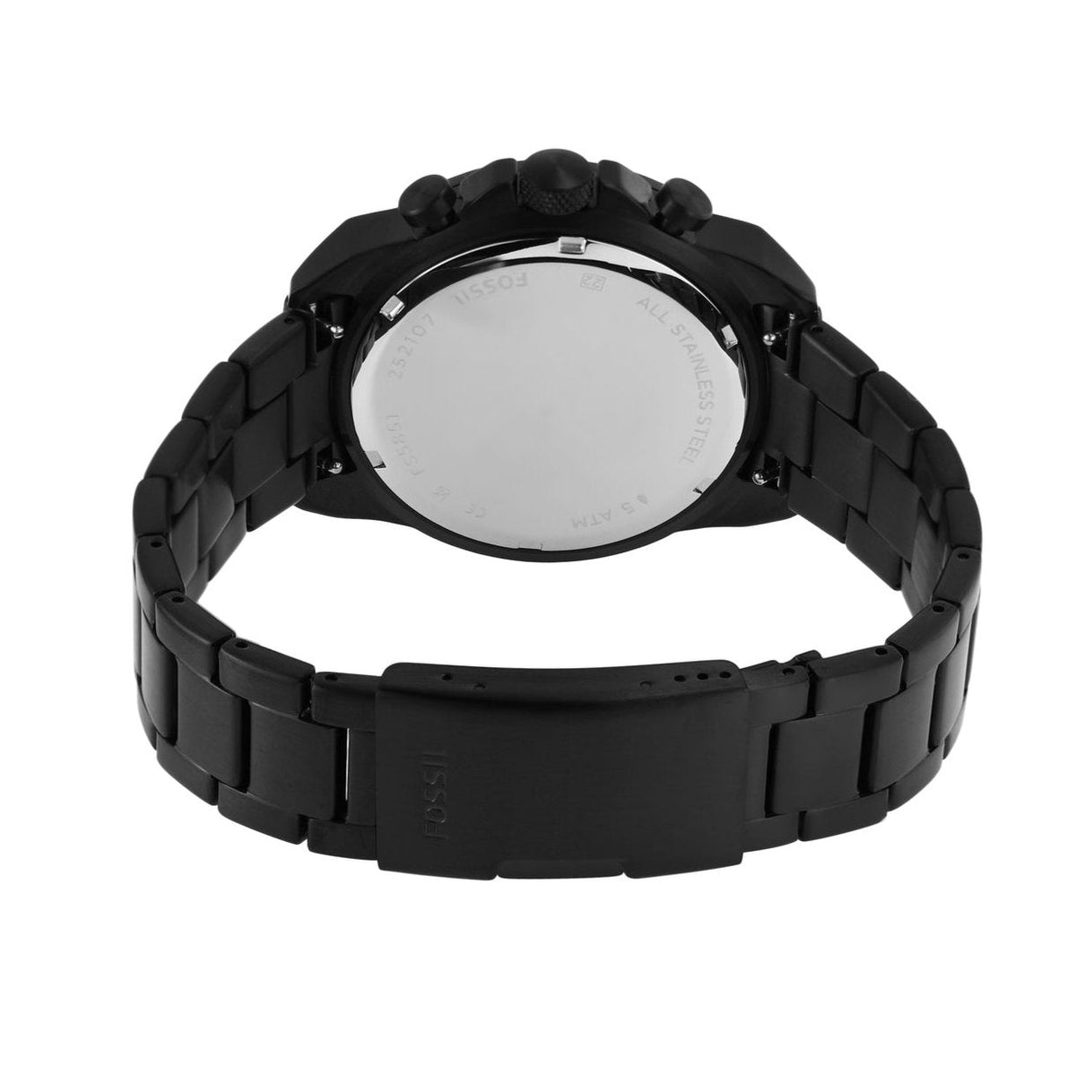  Shop Authentic Fossil Bronson Chronograph Black Dial Black Steel Strap Watch for Men - FS5851 - Luxxuri