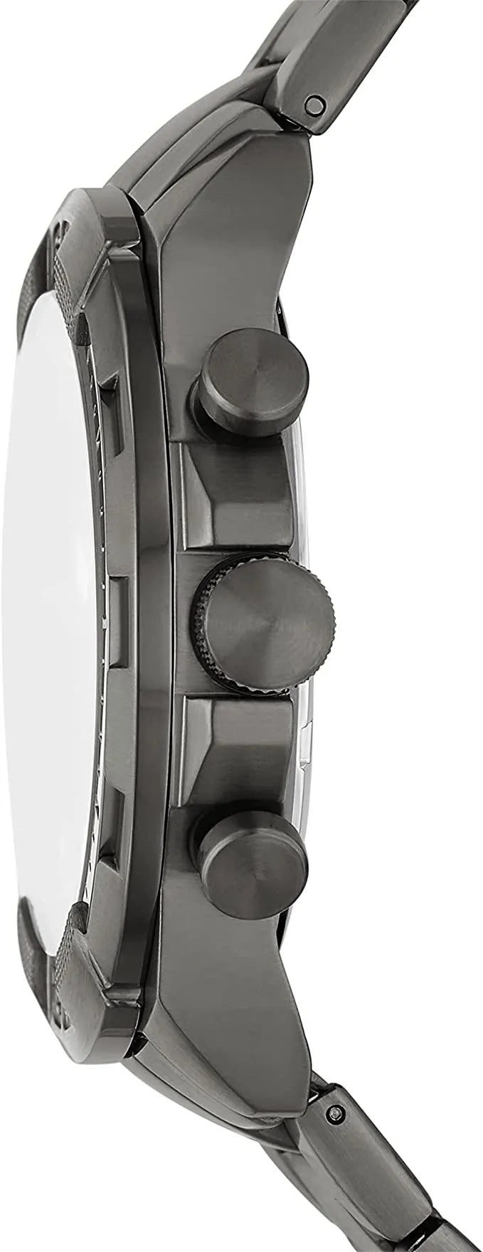  Shop Authentic Fossil Bronson Chronograph Black Dial Grey Steel Strap Watch for Men - FS5852 - Luxxuri