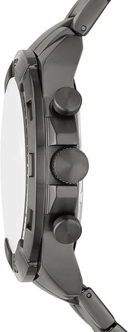  Shop Authentic Fossil Bronson Chronograph Black Dial Grey Steel Strap Watch for Men - FS5852 - Luxxuri